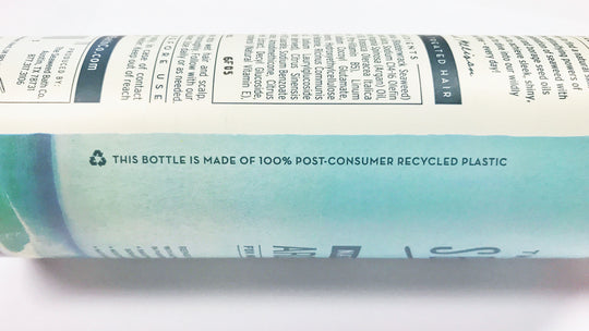 The Seaweed Bath Co. Using 100% Recycled Plastic.