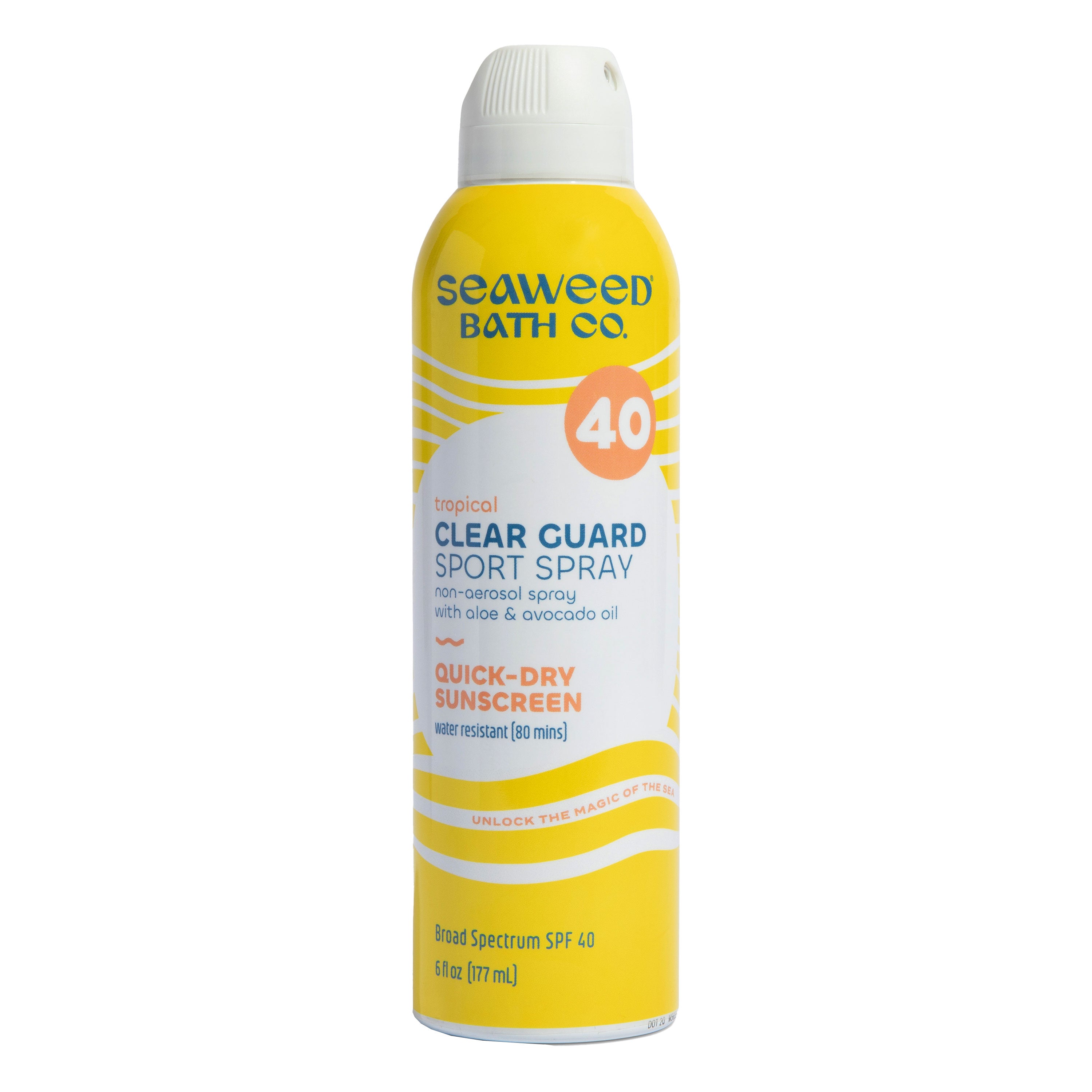 Clear Guard Sport Spray SPF 40 | Aloe & Avocado Oil | Seaweed Bath Co ...