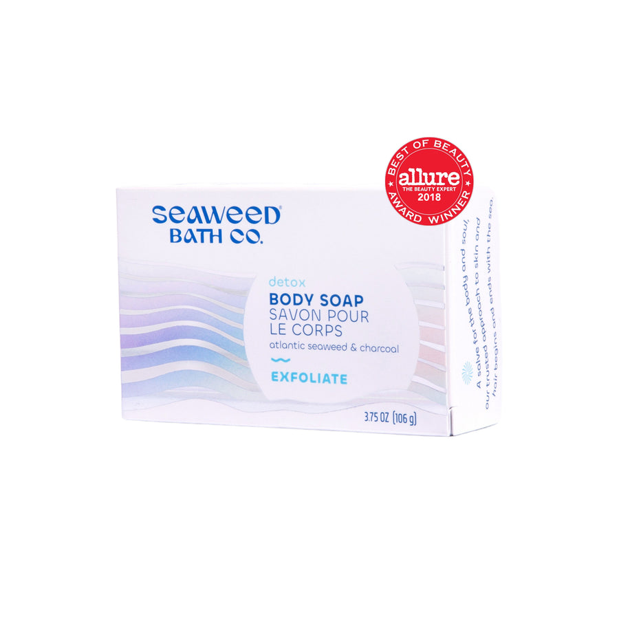Seaweed Bath Co. Detox Body Soap Box with Allure 2018 Best of Beauty Award Winner Seal.