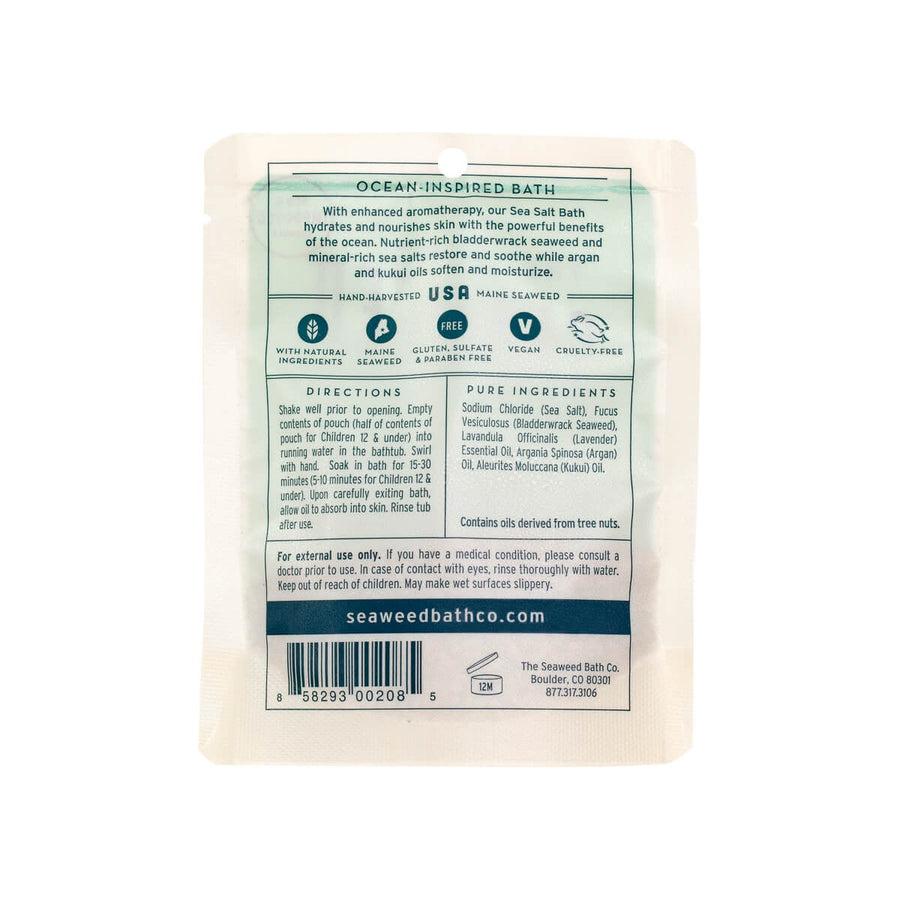 The Seaweed Bath Co. Hydrating Nourishing Sea Salt Bath, Lavender.